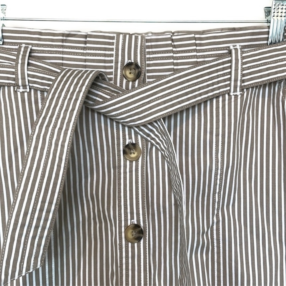Abercrombie & Fitch Striped Button Up Skirt - Picture 6 of 6